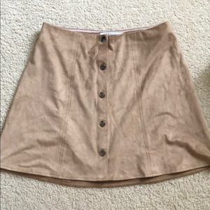 Beige skirt from Kendall and Kylie